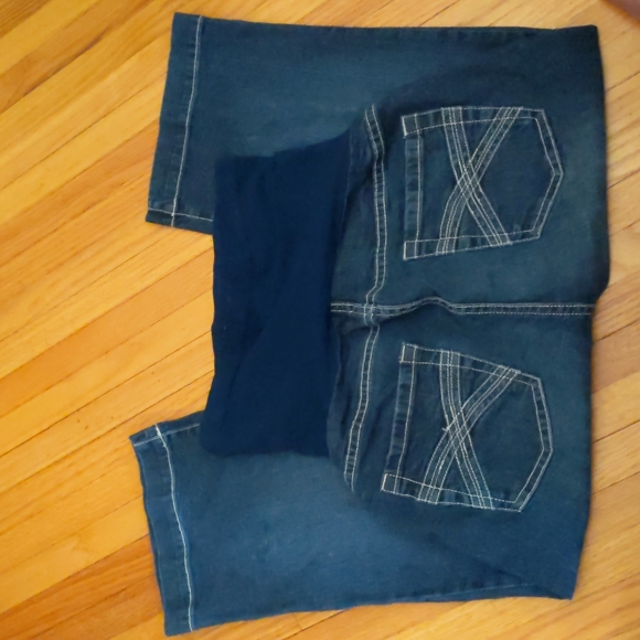 American Star blue denim Bermuda shorts-sz M - Picture 1 of 6